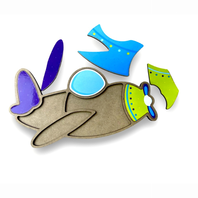 Развивающие игрушки - Сортер Apli Krapli Самолет (2222422953018)#2