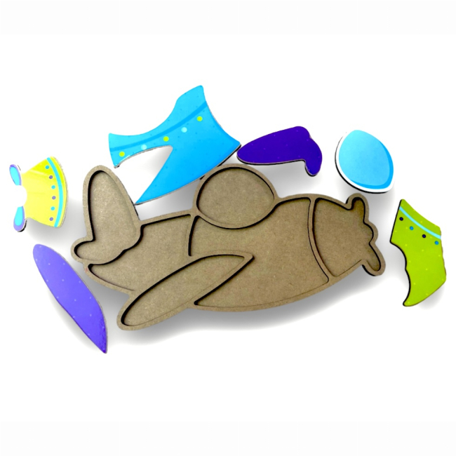 Развивающие игрушки - Сортер Apli Krapli Самолет (2222422953018)#3