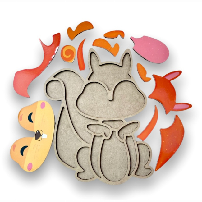 Развивающие игрушки - Сортер Apli Krapli Белочка (2222438700019)#3