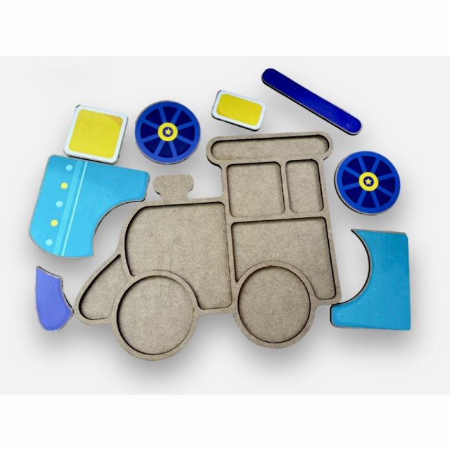 Развивающие игрушки - Сортер Apli Krapli Поезд (2222438696015)#3