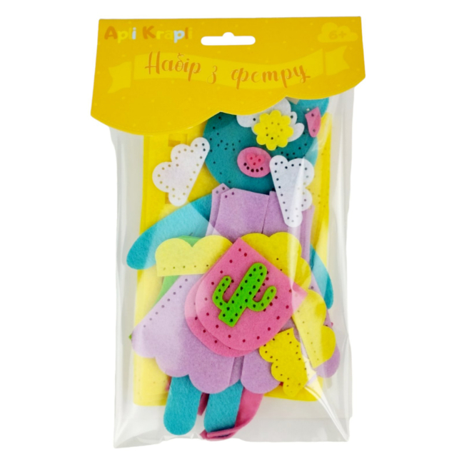 Набори для творчості - Набір для творчості Apli Krapli Зший сам іграшку Одяг та аксесуари Лама (4820198701284)#2