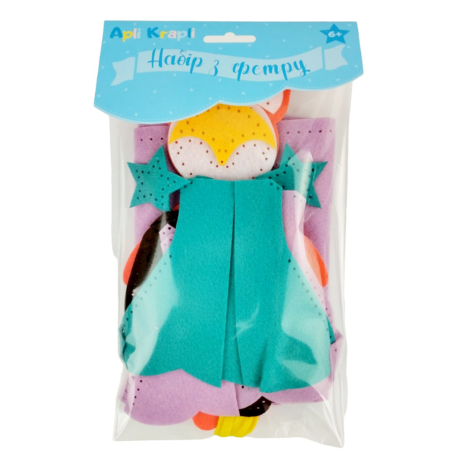 Набори для творчості - Набір для творчості Apli Krapli Зший сам іграшку Одяг та аксесуари Лисичка (4820198701307)#2
