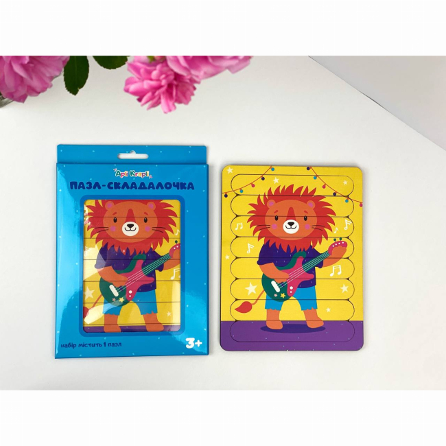 Развивающие игрушки - Сортер Apli Krapli Музыканты Львенок (4820198701567)#2