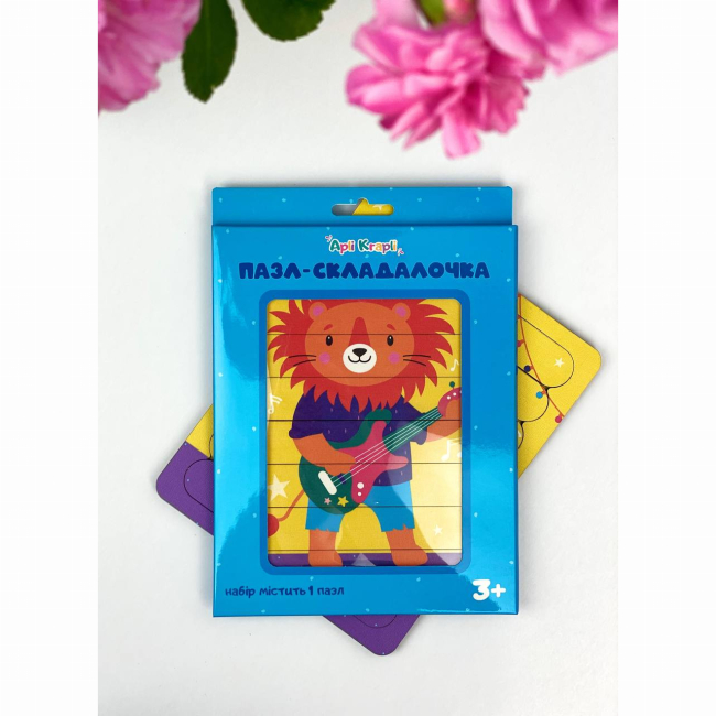 Развивающие игрушки - Сортер Apli Krapli Музыканты Львенок (4820198701567)#3