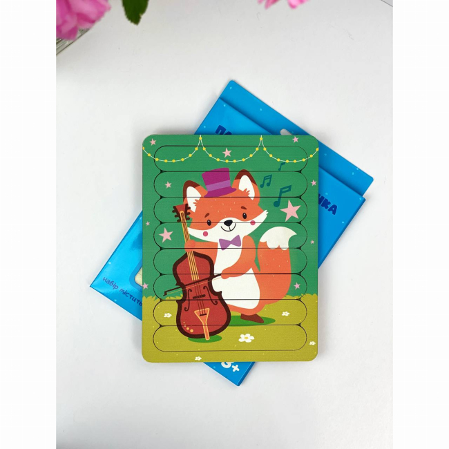 Розвивальні іграшки - Сортер Apli Krapli Музиканти Лисеня (4820198701604)#3