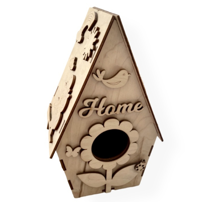 Наборы для творчества - Набор для творчества Apli Krapli Скворечник Собери и раскрась 1 (2252535533012)#2