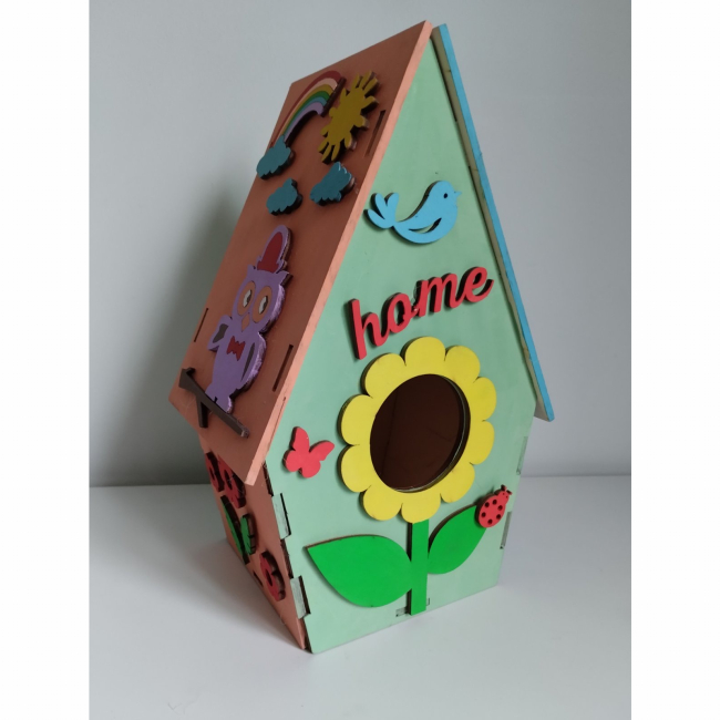 Наборы для творчества - Набор для творчества Apli Krapli Скворечник Собери и раскрась 1 (2252535533012)#3