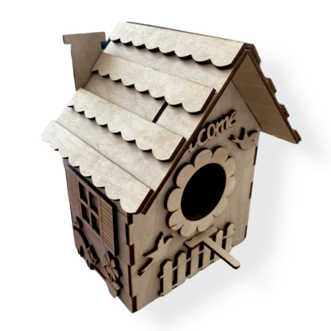 Набори для творчості - Набір для творчості Apli Krapli Шпаківня Збери та розфарбуй 2 (2252535534019)#2