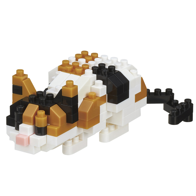 Блокові конструктори - Конструктор Nаnoblock Каліко кіт 140 елементів (124114)#2