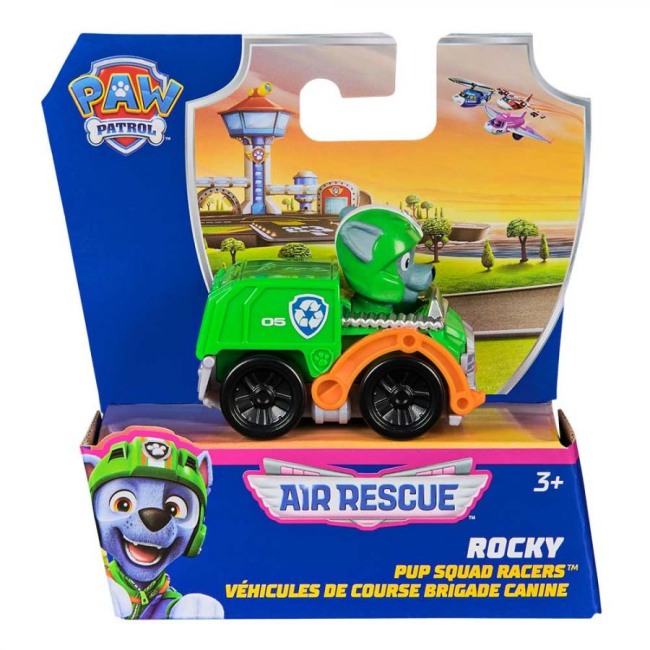 Фигурки персонажей - Игровая фигурка Paw Patrol Air rescue Мини спасательный автомобиль с водителем Рокки (SM17791/4135)#4