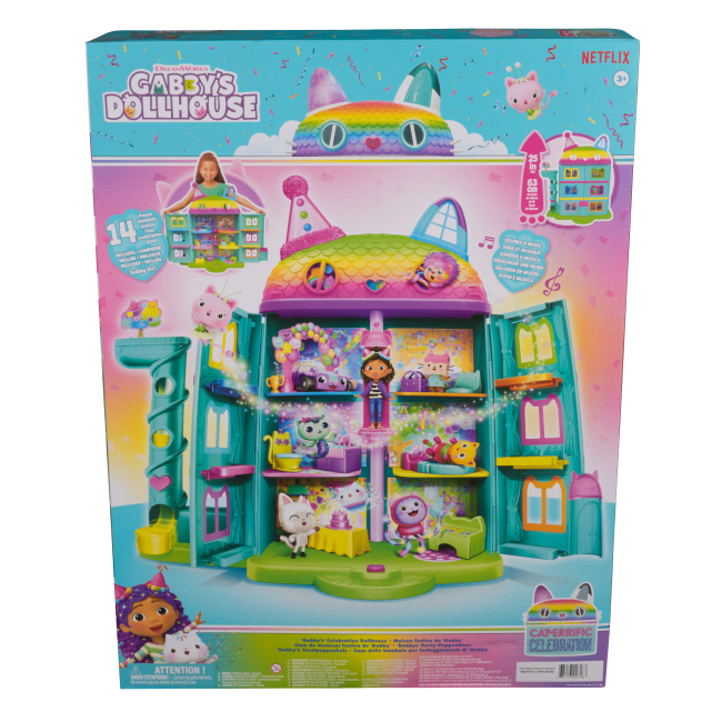 Меблі та будиночки - Ігровий набір Gabby's Dollhouse Святковий ляльковий будиночок Габбі (SM36200/6070742)#5