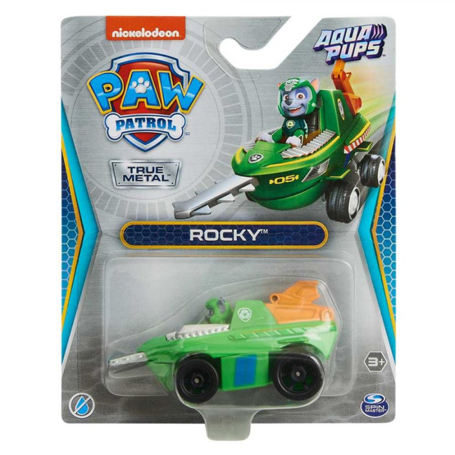 Фигурки персонажей - Игровая фигурка Spin Master Paw Patrol Aqua pups Рокки и спасательный автомобиль (SM16782-49)#4
