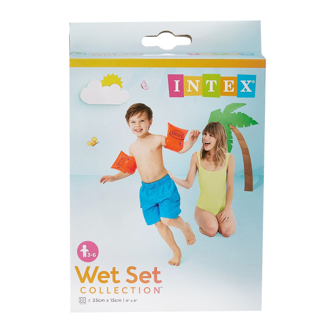 Для пляжа и плавания - Нарукавники INTEX оранжевые Размер М (58642)#2