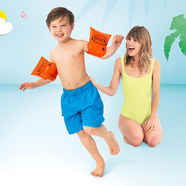 Для пляжа и плавания - Нарукавники INTEX оранжевые Размер М (58642)#3