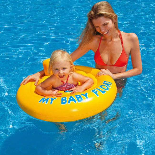 Для пляжу і плавання - Коло надувне INTEX My baby float зі спинкою (59574)#2