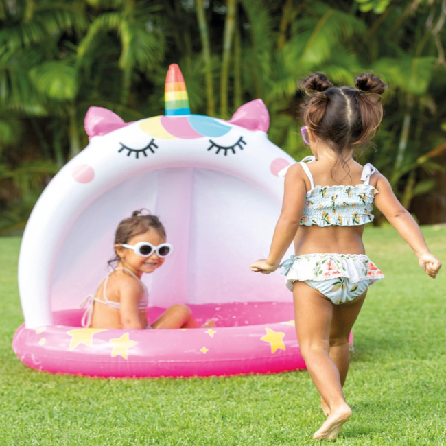 Для пляжа и плавания - Бассейн надувной INTEX Единорог (58438)#3