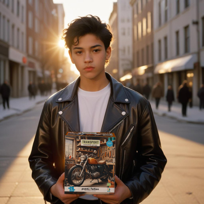 Пазлы - Пазл DoDo Transport Medium-L Мотоциклетный гараж 500 элементов (300651)#3