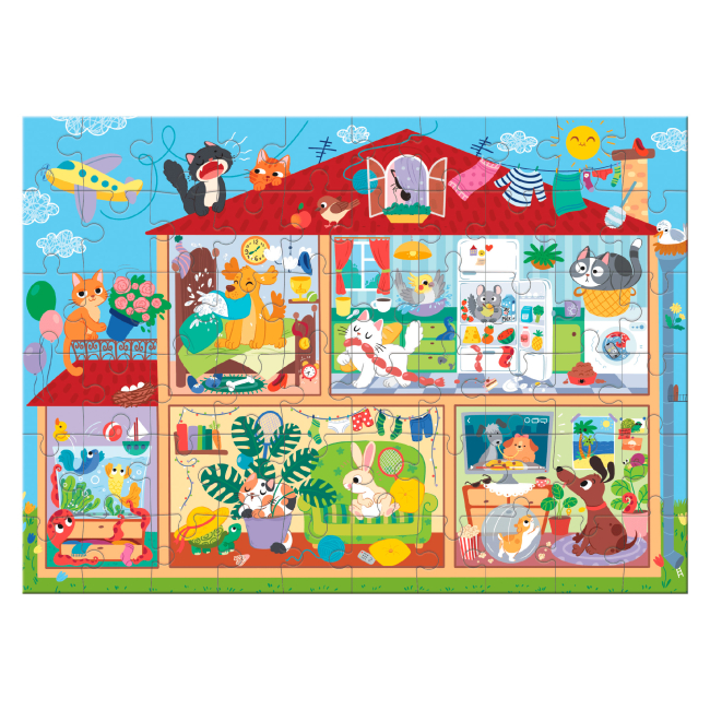 Пазли - Віммельпазл DoDo Улюбленці вдома 60 елементів (300661)#2