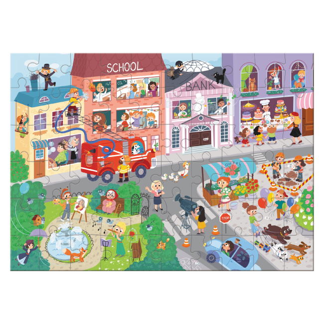 Пазли - Віммельпазл DoDo Містечко професій 60 елементів (300662)#2