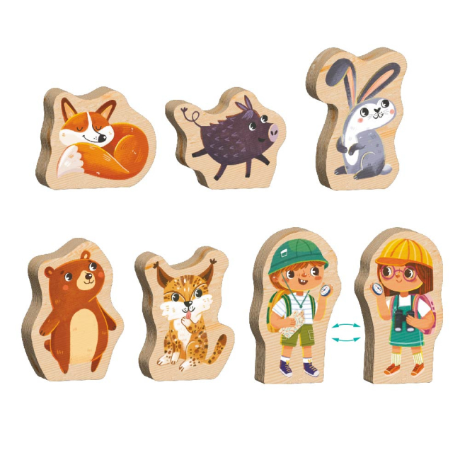 Пазли - Пазл DoDo Хто живе в лісі? (300608)#3