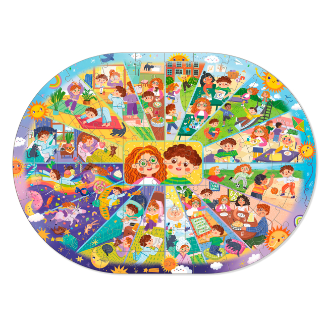 Пазли - Пазл Dodo Розпорядок дня 100 елементів (300619)#2