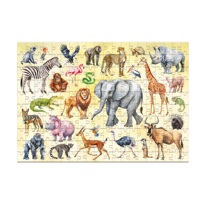 Пазли - Пазл DoDo Монтессорі Тварини Сафарі 200 елементів (300628)#2