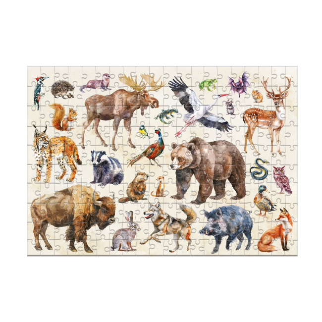 Пазли - Пазл DoDo Монтессорі Лісові тварини 200 елементів (300629)#2