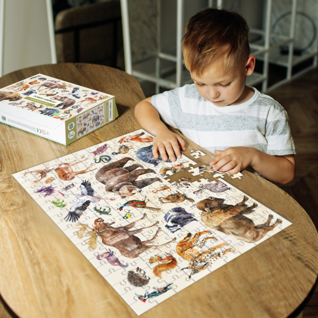 Пазли - Пазл DoDo Монтессорі Лісові тварини 200 елементів (300629)#3