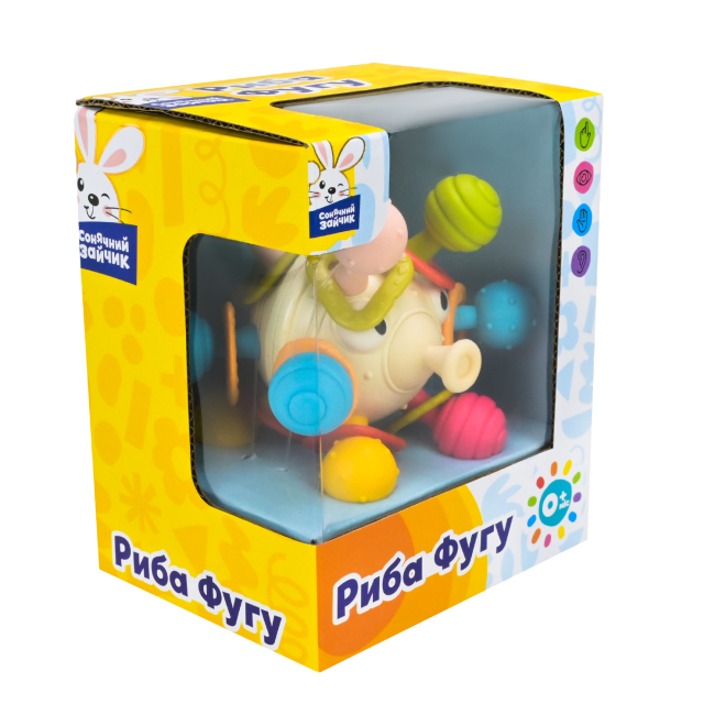 Погремушки, прорезыватели - Погремушка-прорезыватель  Сонячний зайчик Рыба Фугу (PL-724-81)#2