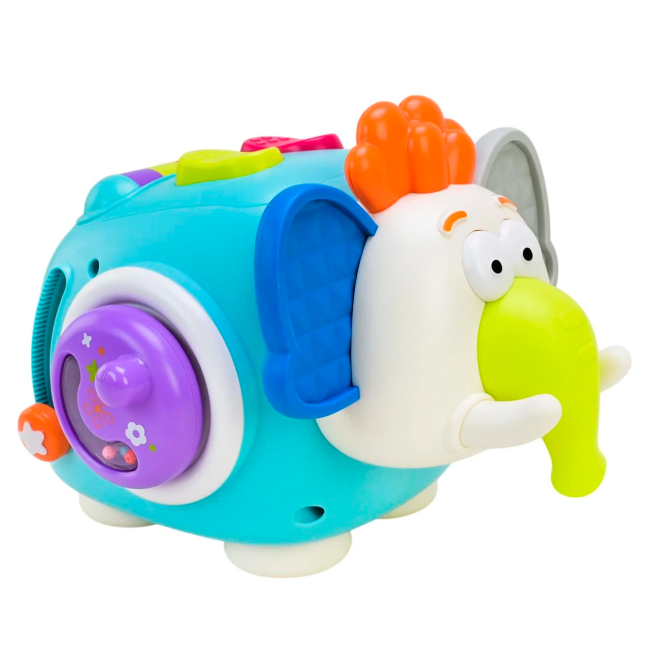 Развивающие игрушки - Бизикуб Сонячний зайчик Тактильный слоненок (PL-724-103)#2