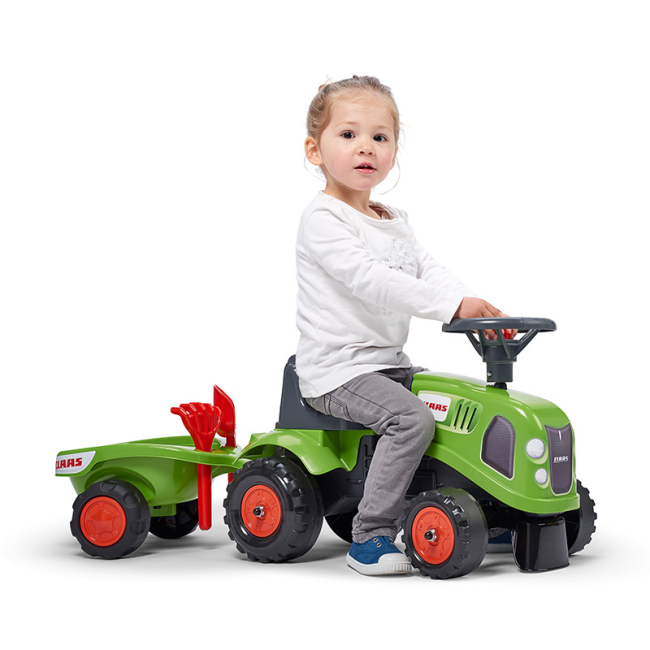 Толокары - Толокар Трактор Falk 212C Baby Claas green с прицепом (3016200021230)#2