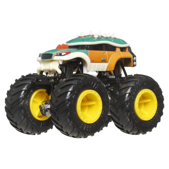 Автомодели - Набор автомоделей Hot Wheels Monster trucks Donkey kong vs Bowser (FYJ64/JCC73)#4