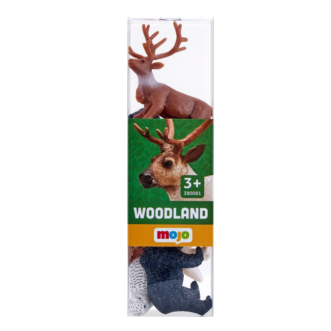 Фигурки животных - Набор фигурок Mojo Лесные обитатели олень, зубр, лиса, медведь, орел, сова (380081/2)#2