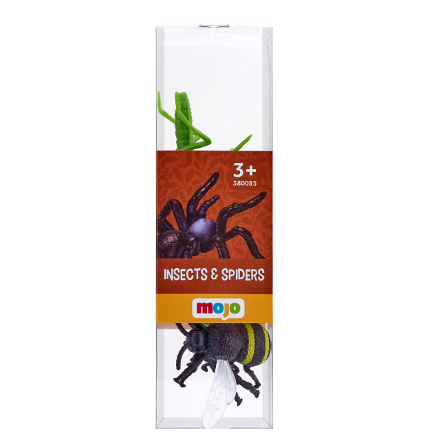 Фигурки животных - Набор фигурок Mojo Насекомые бабка, кузнечик, богомол, шмель, длинноносик (380085/1)#2