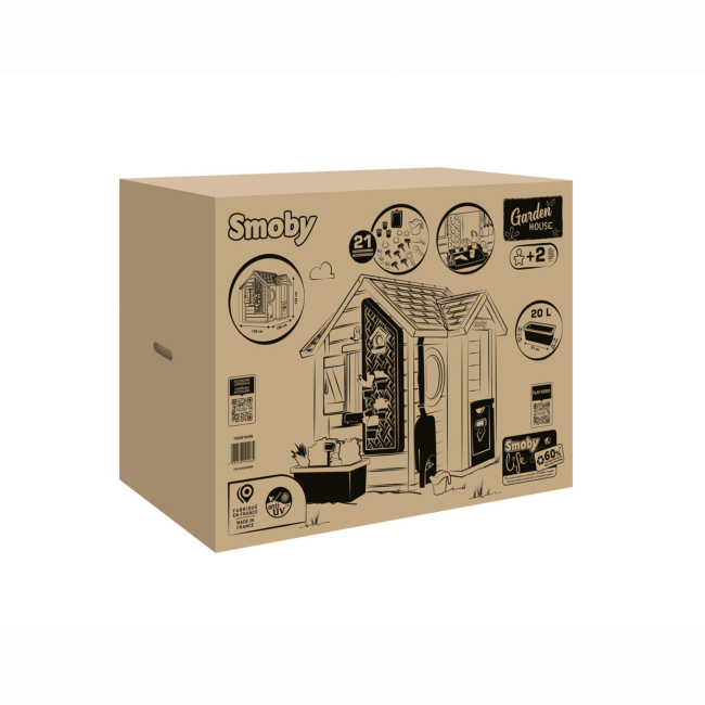 Ігрові комплекси, гойдалки, гірки - Ігровий набір Smoby Toys Life Садовий з кашпо та годівничкою (7600810408)#3