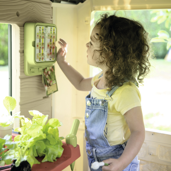 Ігрові комплекси, гойдалки, гірки - Ігровий набір Smoby Toys Life Садовий з кашпо та годівничкою (7600810408)#5