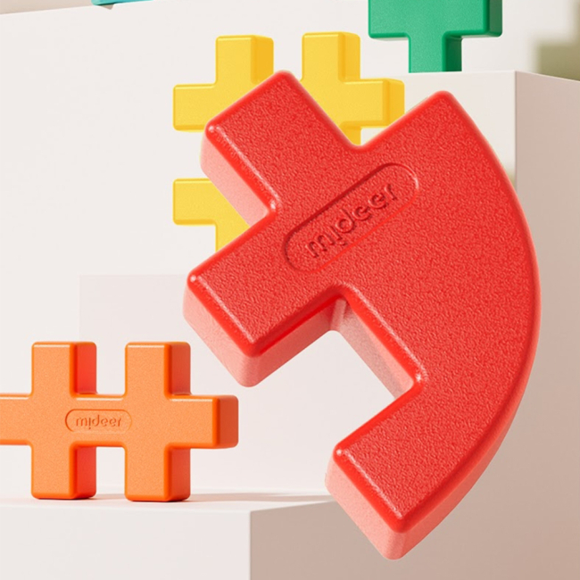 Конструктори з унікальними деталями - Конструктор Mideer Блоки-вафлі (MD1582)#5