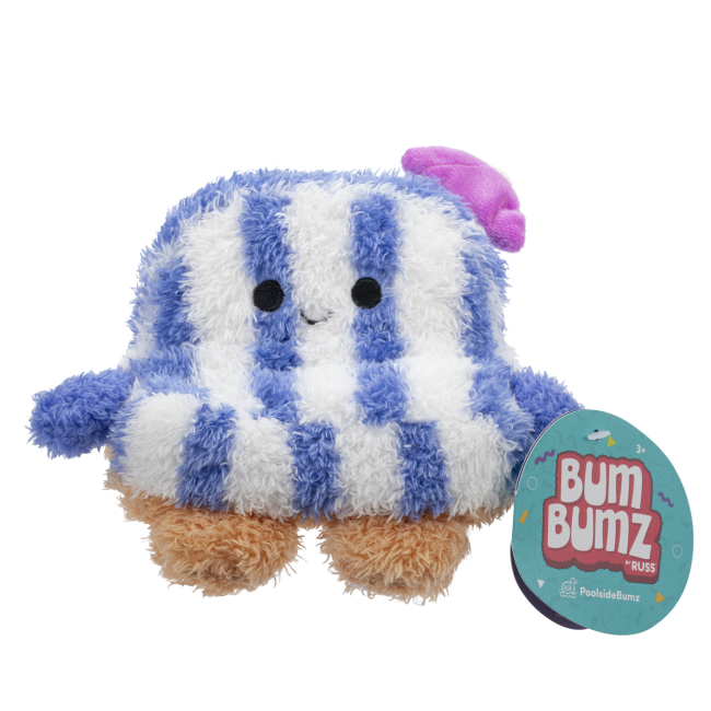 Персонажи мультфильмов - Мягкая игрушка Bum Bumz Poolside Bumz Лежак Седрик 11 см (RBBZ00720)#2