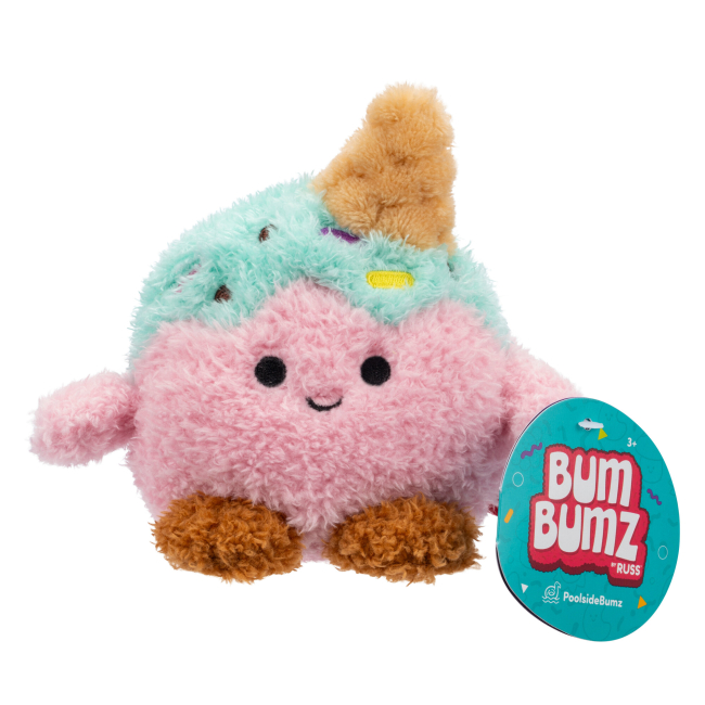 Персонажи мультфильмов - Мягкая игрушка Bum Bumz Poolside Bumz Мороженое Изабелла 11 см (RBBZ00723)#2