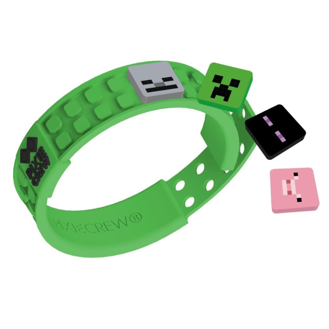 Наборы для творчества - Набор Pixie Crew Браслет Майнкрафт зеленый 4 мульти-пикселя (8595725200740)#2