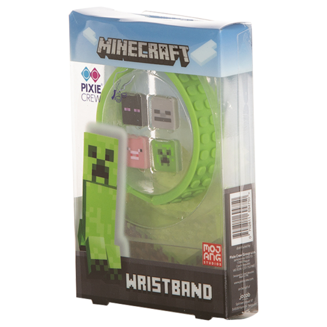 Наборы для творчества - Набор Pixie Crew Браслет Майнкрафт зеленый 4 мульти-пикселя (8595725200740)#3