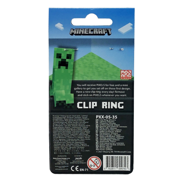 Брелоки - Брелок Pixie Crew Майнкрафт зелений 4 мульти-пікселі (8595725200818)#4