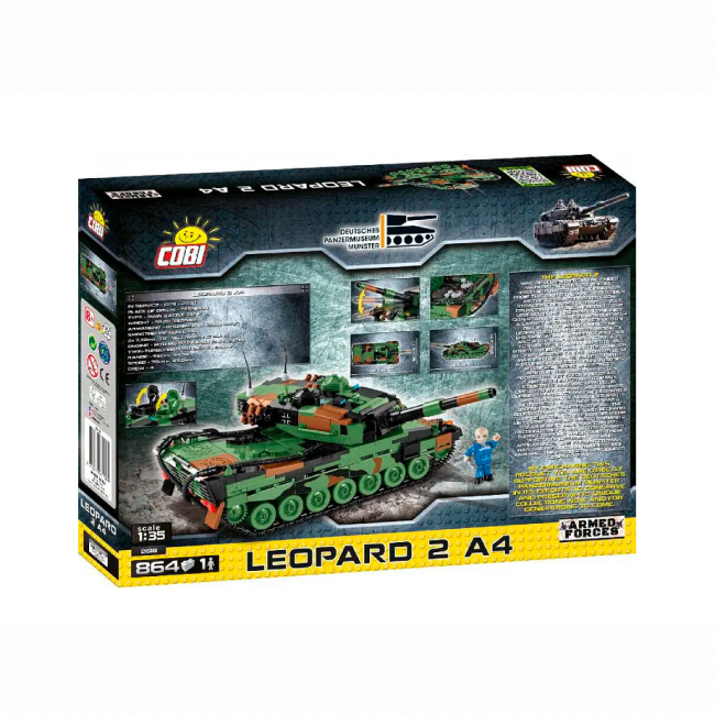 Конструктори з унікальними деталями - Конструктор Cobi Танк Леопард 2 864 деталі (COBI-2618)#2