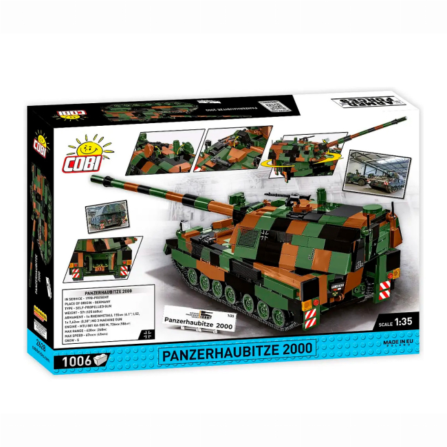 Конструктори з унікальними деталями - Конструктор Cobi САУ PzH 2000 1006 деталей (COBI-2628)#5