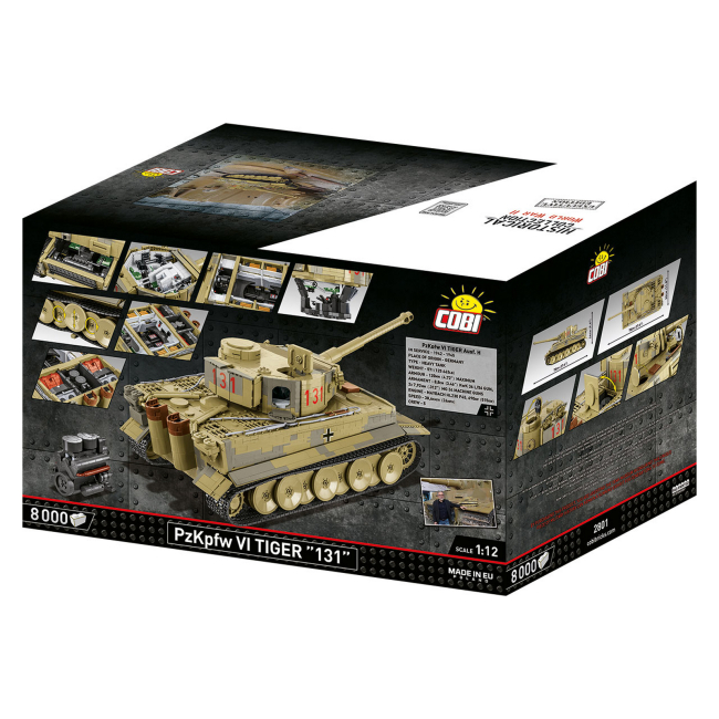 Конструктори з унікальними деталями - Конструктор Cobi Тигр 131 8000 деталей (COBI-2801)#3