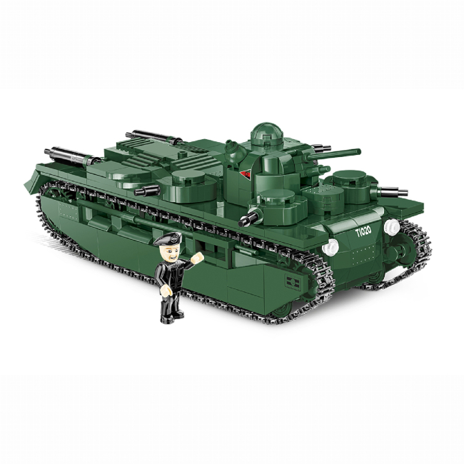 Конструктори з унікальними деталями - Конструктор Cobi Перша Світова Війна Танк Віккерс A1E1 Незалежний 886 деталей (COBI-2990)#2