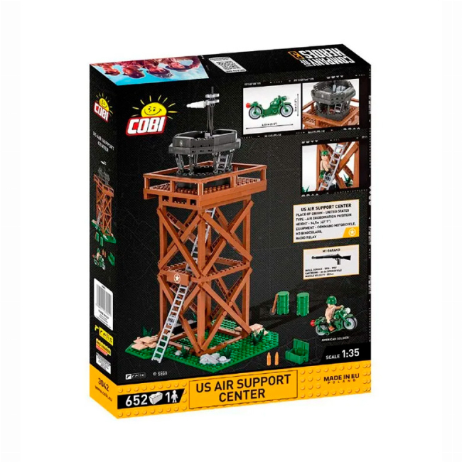 Конструктори з унікальними деталями - Конструктор Cobi Company of Heroes 3 USA Центр Авіапідтримки 652 деталі (COBI-3042)#3