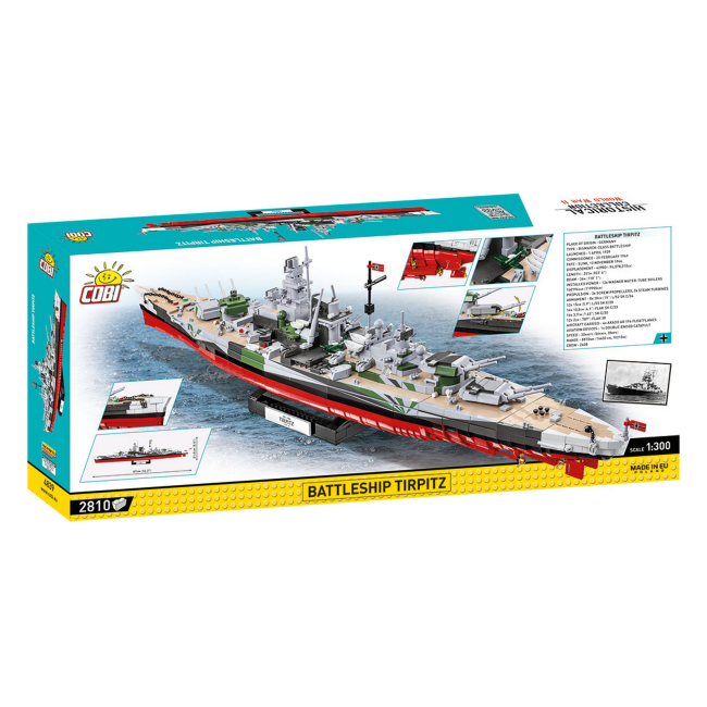 Конструктори з унікальними деталями - Конструктор Cobi Лінкор Тірпіц 2880 деталей (COBI-4839)#5