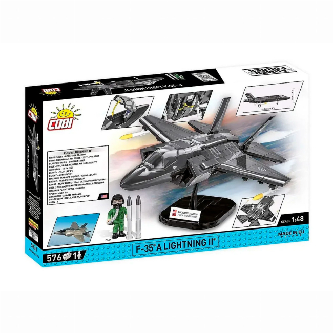 Конструкторы с уникальными деталями - Конструктор Cobi Самолет F-35B Lightning II 594 деталей (COBI-5829)#4