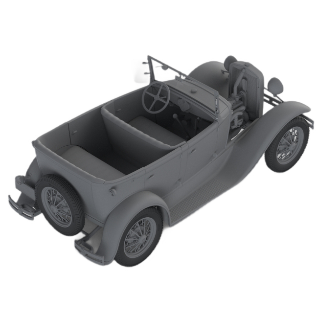 Конструкторы с уникальными деталями - Конструктор ІСМ Американский легковой автомобиль A Standard Phaeton с мягким верхом 1930-е года (24050) #4